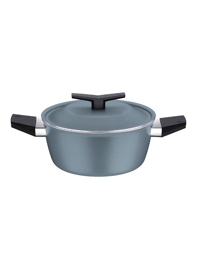 ترامونتينا طقم أواني طهي ترامونتينا سبيتسيا للطهي بالحث الحراري، مكون من 7 قطع، لون أزرق رمادي، مصنوع من الألومنيوم، مع طبقة داخلية وخارجية من مادة ستارفلون الممتازة، رقم المنتج 28399141 - Image 3