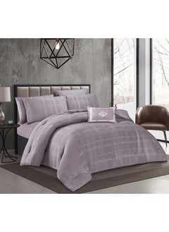 , 4 pieces, Comforter set from Hours, with an elegant panttern Microfiber single size  170 x 220  cm - pzsku/Z39E8733D8C6EBA526674Z/45/_/1724945533/9e35bfa1-7bc8-4e81-a1ac-acfa40c11abb