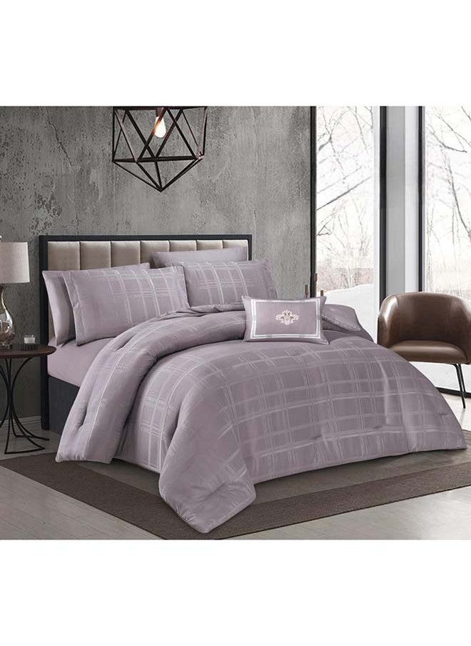 Hours - , 4 pieces, Comforter set from Hours, with an elegant panttern Microfiber single size  170 x 220  cm - Image 1