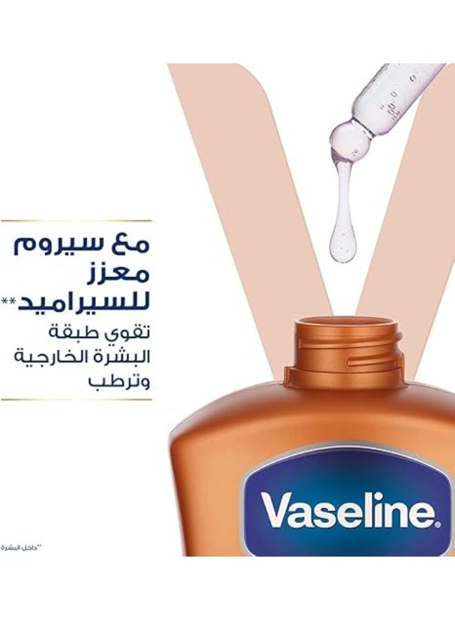 Vaseline Body Lotion Cocoa Radiant with Cocoa Butter, Non-Greasy Formula, Restores Glow To Dull, Dry Skin, 400ml - Image 4