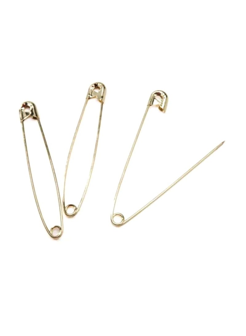 7 Safety Pins Gold - Image 2