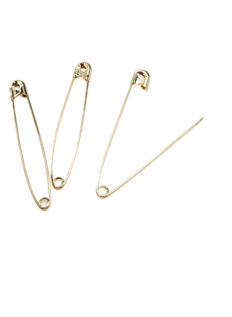 7 Safety Pins Gold - Image 3