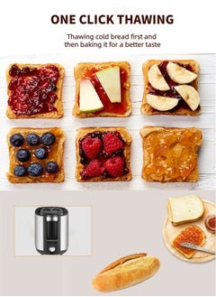 RAF 2 Slice Toaster,750W,Two Wide Slots,7 Browning Control,Auto-Off,Cancel/Defrost/Reheat Functions,Removable Crumb Tray, Silver -R.507  - Image 4