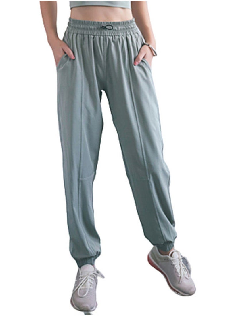 NIBEMINENT Solid Pocket Detail Joggers Green  - Image 1