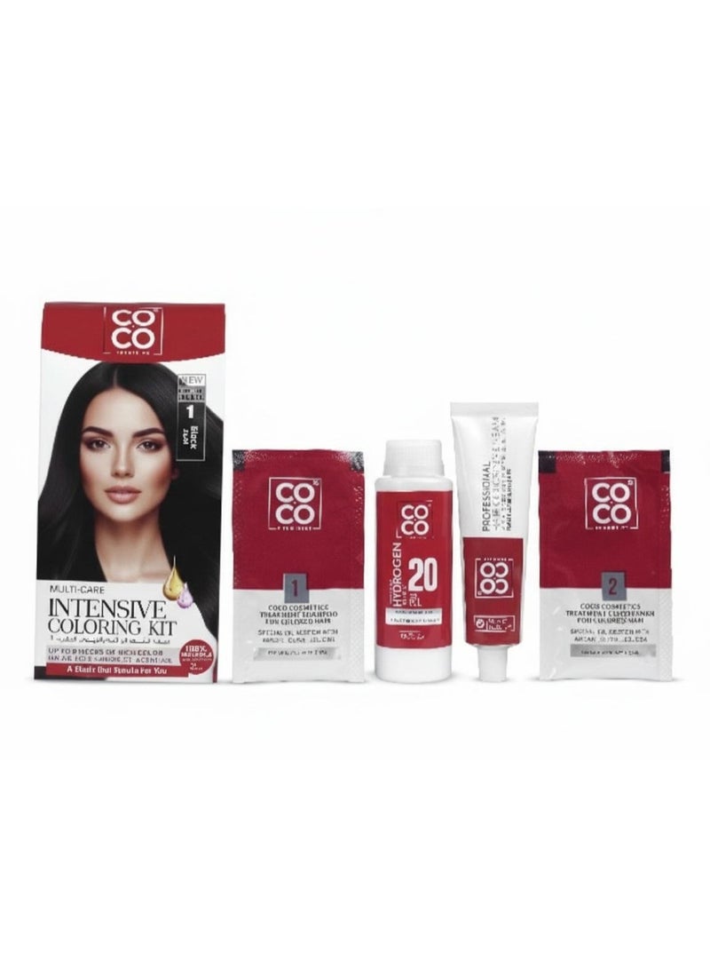 Coco hair dye, black color number 1 - Image 1