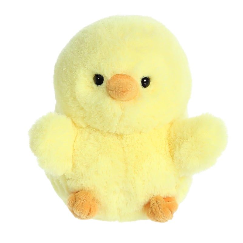 AuroraÂ® Playful Rolly Petâ„¢ Chickadee Chickâ„¢ Stuffed Animal - Compact Size for On-The-Go Fun - for Adults, Kids, Birthdays, and Anniversaries - Yellow 5 Inches