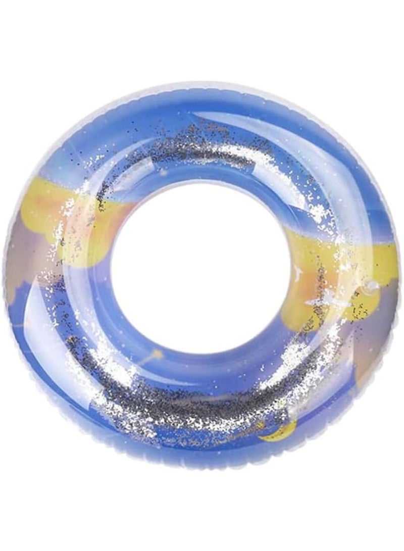 SOLARAE Glitter Pool Float, Colorful Swim Party Toys, Swimming Float, Suitable for Pool Parties Suitable for Water Sports, Protect your Own Safety - Image 1