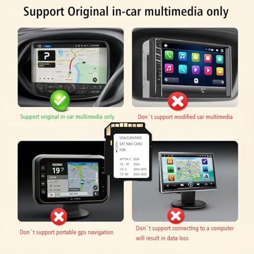 Ceypecfire 2025 Latest Navigation Memory sd Card Compatible with Maz*da 3(2024), Cx5(2024-2025),Cx30(2024), Cx90(2023-2025),(NAVISD2325) - Image 4