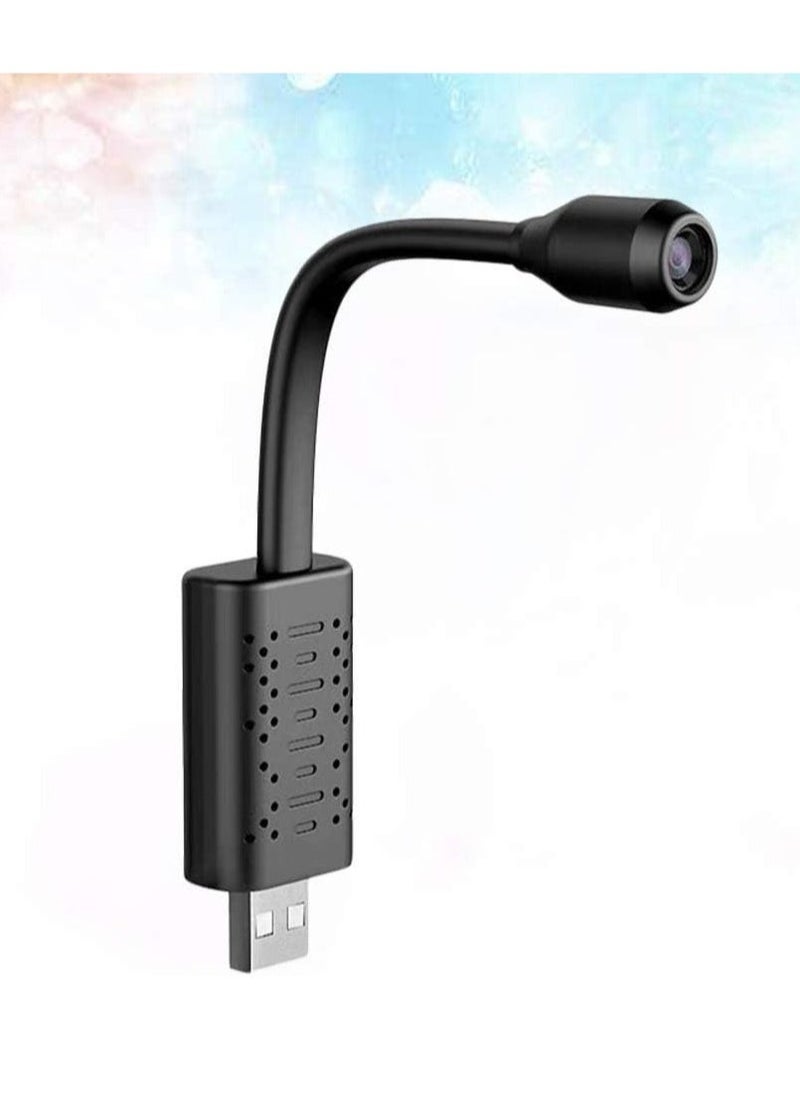 JAJEEK - "USB Portable WiFi Camera – Mini Wireless 360° Rotatable IP Camera with Motion Detection, Compact Design (Black)" - Image 1