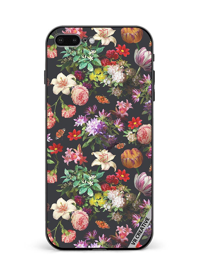 VR CREATIVE Protective Case Cover For Apple iPhone 7 Plus/8 Plus Vintage Flower Design Multicolour - Image 1