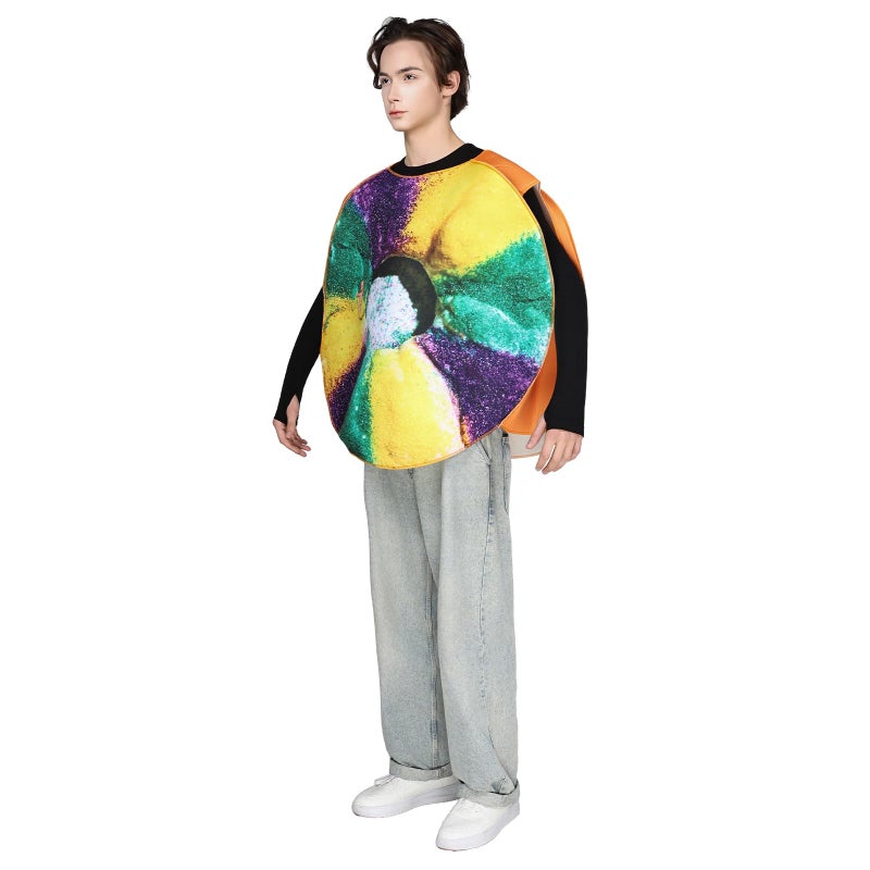 EraSpooky Adult King Cakes Costume Funny Mardi Gras Parades Outfits for Men Women - Image 5