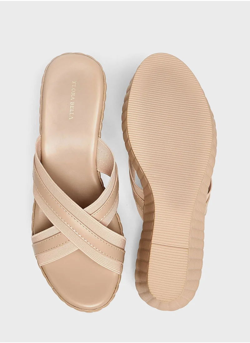 shoexpress Multi Strap Wedge Sandals