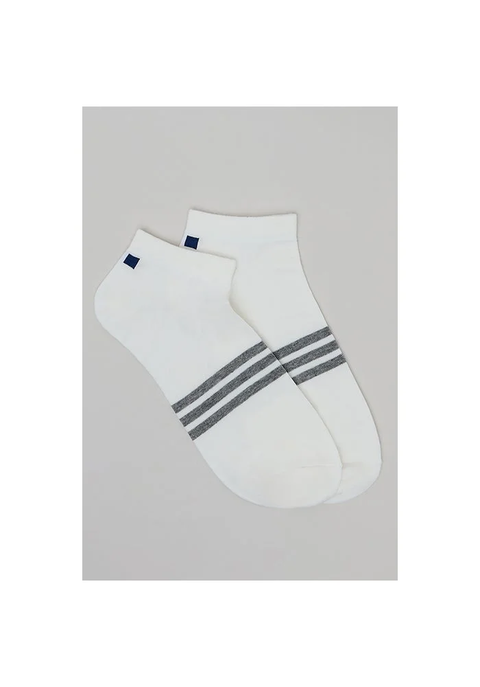 أر أند بي 3 Pack Striped Ankle Socks