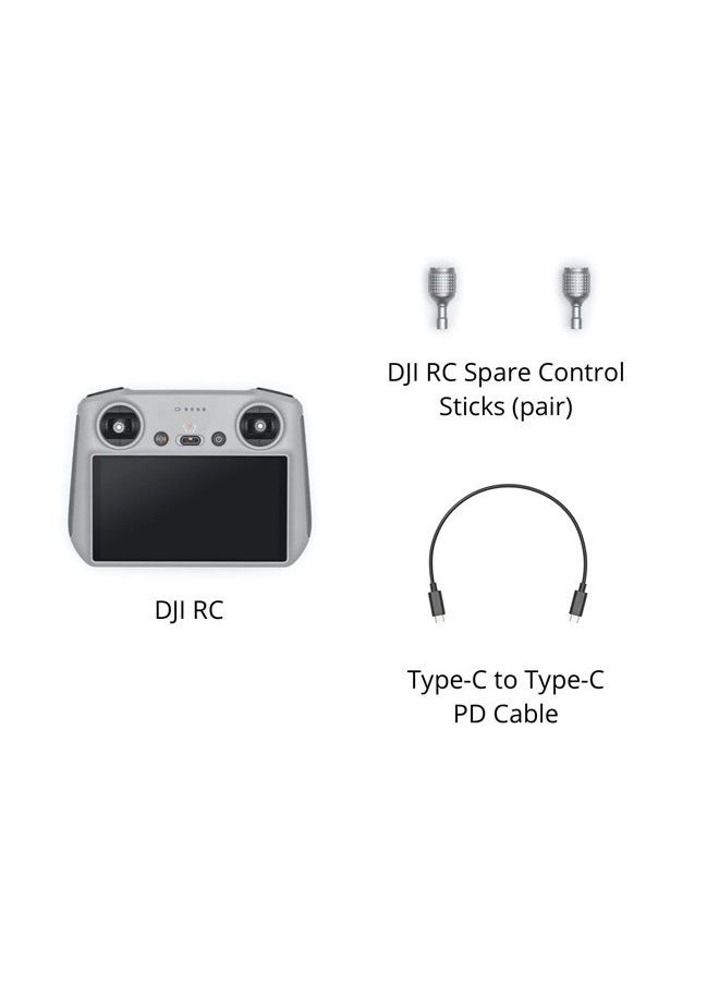 dji - RC - Remote Controller for DJI Mini 3/DJI Mini 3 Pro/DJI Mavic 3 Classic/DJI Mavic 3/DJI Mavic 3 Cine/DJI Air 2S, Lightweight Body, FHD Screen, 4hr Battery, O3+ Transmission - Image 1