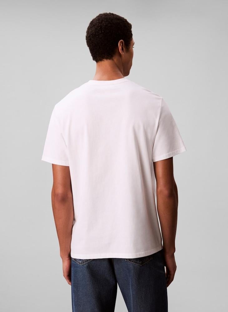 كالفن كلاين تيشيرت قصير بأكمام برسومات شعار - Image 2