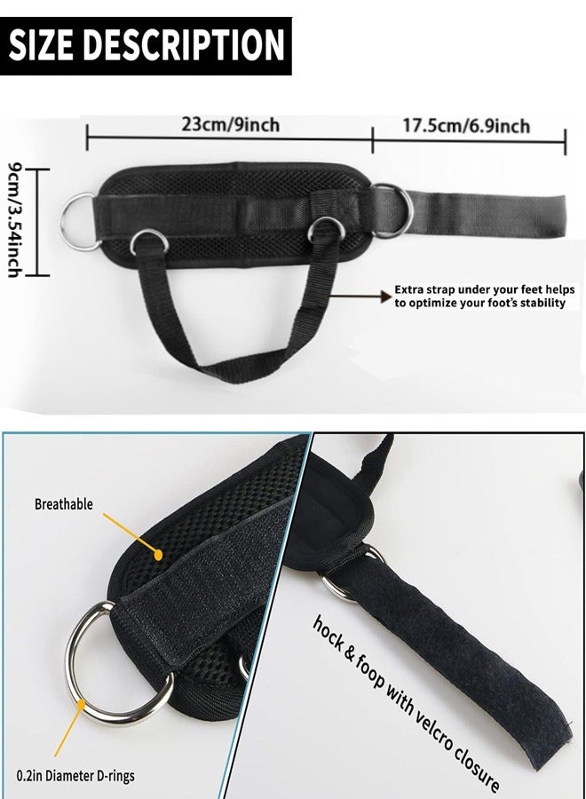 Generic 1 Pair Ankle Straps, Ankle Cuffs, D-Ring Ankle Cuffs for Cable Machines, Comfortable Workout Ankle Belt, Adjustable Padded Work Out Cuffs for Kickback, Glute Workout, Leg Extension, Black  - Image 4
