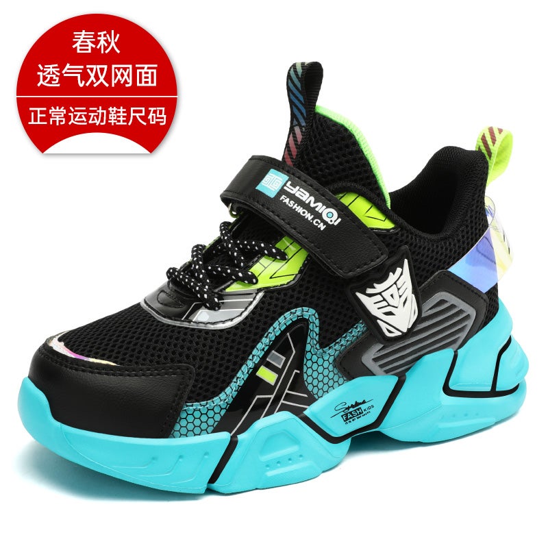 Boys Shoes Boys Leather Children'S Sneaker Boys New Red Children'S Shoes Mesh Shoes - Image 1