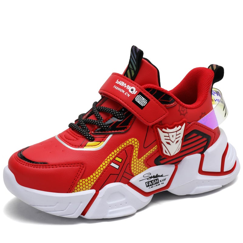 Boys Shoes Boys Leather Children'S Sneaker Boys New Red Children'S Shoes Mesh Shoes - Image 5