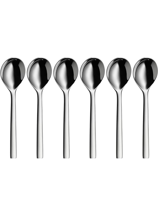 WMF Nuova Soup Spoon Set Silver Wm 12 9159 6040 6 Pieces - Image 1