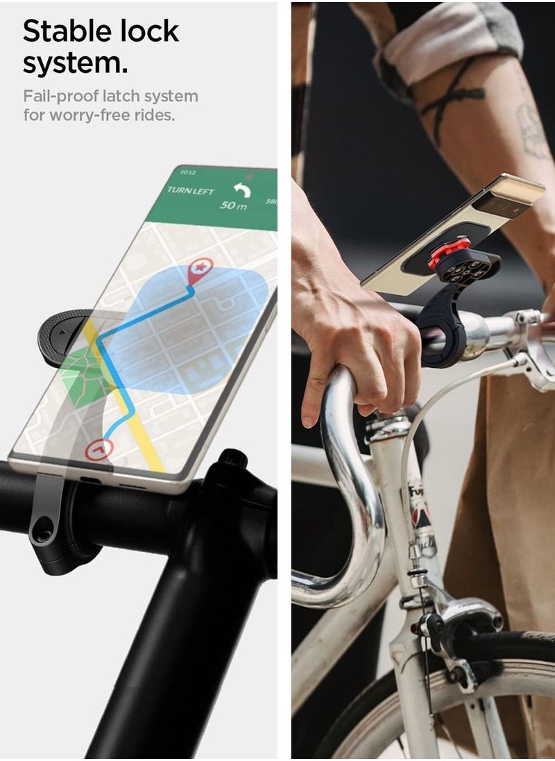 Spigen - Gearlock Mobile Bike Mount Out Front Handlebar with Universal Adapter for Smart Phone - Image 1