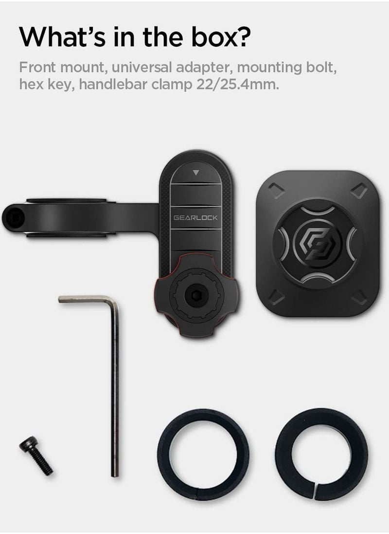 Spigen - Gearlock Mobile Bike Mount Out Front Handlebar with Universal Adapter for Smart Phone - Image 1