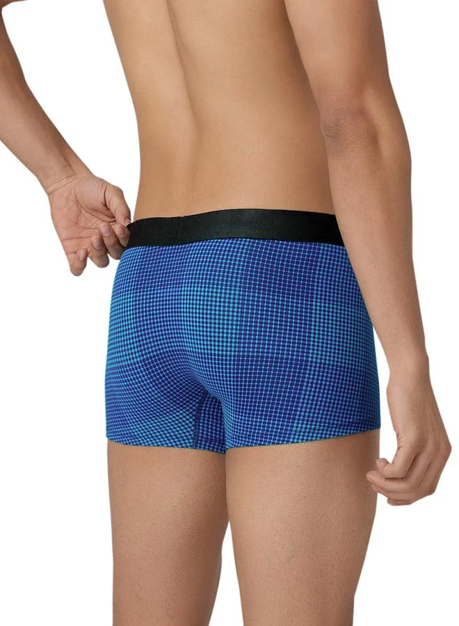 XYXX Men Nano Checks Super Combed Cotton Printed Trunks
