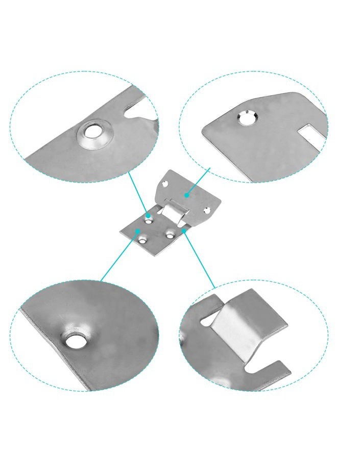 10L0L Golf Cart Seat Bottom Hinge Plate Fits for 1995-up EZGO TXT & Medalist, 2001-up EZGO MPT Shuttle Workhorse Series, 2 Pack OEM# 71610G01 71609G01 - Image 4