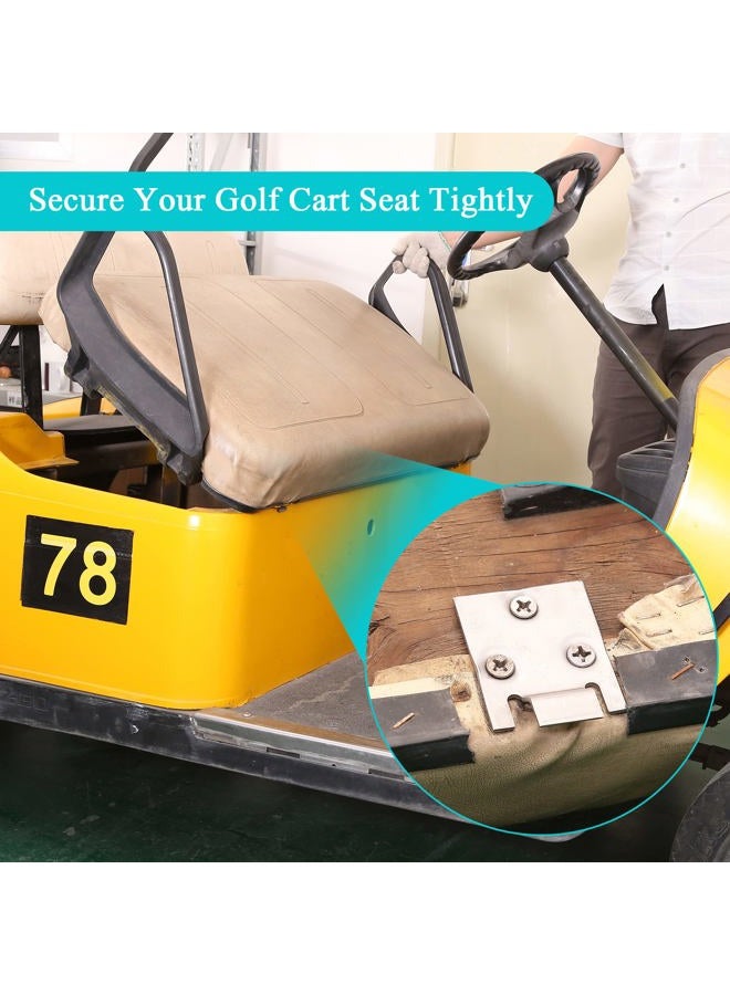 10L0L Golf Cart Seat Bottom Hinge Plate Fits for 1995-up EZGO TXT & Medalist, 2001-up EZGO MPT Shuttle Workhorse Series, 2 Pack OEM# 71610G01 71609G01 - Image 5