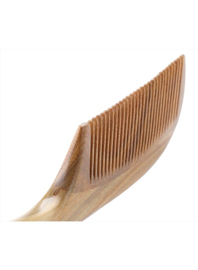 OneDor Natural Handmade Green Sandalwood Wide Tooth & Fine Tooth Wooden Comb Set, Natural Sandalwood scent for Beautiful Hairs. None-Tangled Hair & Anti-Static by nature - Image 2