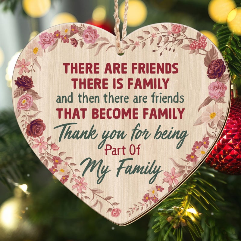 OASSIE Christmas Friendship Gifts for Women Men Wooden Friends Christmas Ornaments 2025 Friendship Ornaments for Tree Decorations Bestie Friend Birthday Gifts for Women BFF Gift for Friend