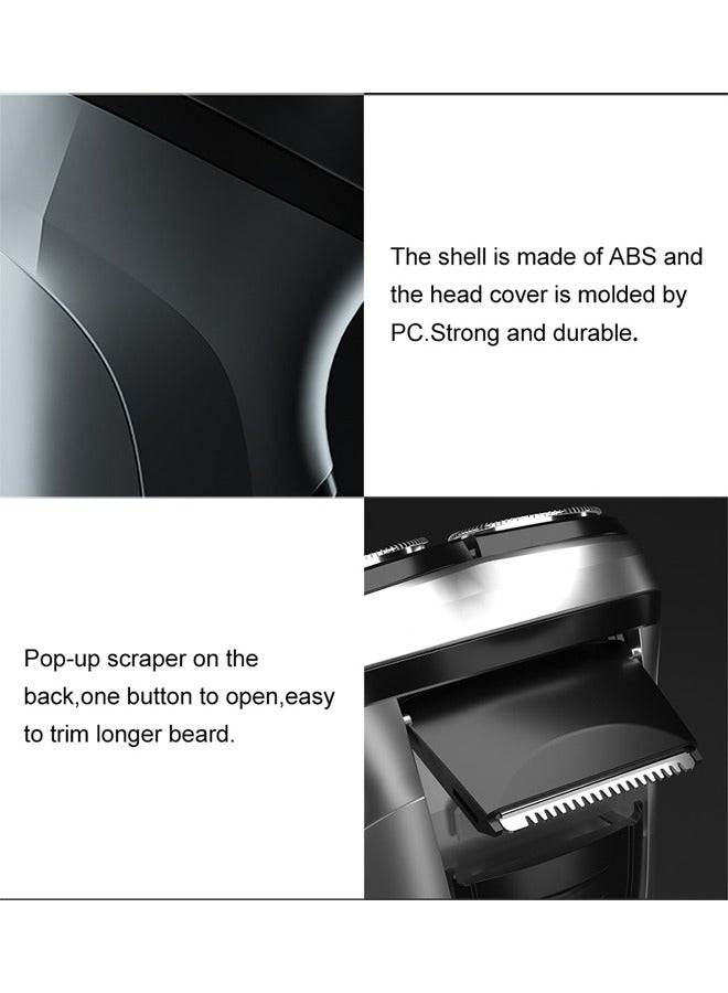 إنشن آلة حلاقة كهربائية من الحجر الأسود قابلة للشحن آلة حلاقة النسخة الصينية - Image 4