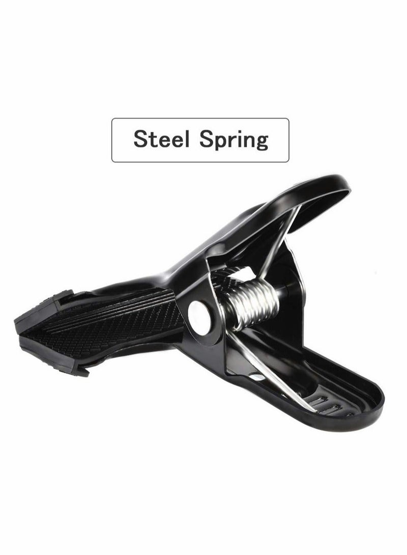 Captaintech Backdrop clips, 6 Pack Spring Clamps Heavy Duty Photography Background Clips with Protective rubber, large backdrop clamps for backdrop stand, Photo Studio,Adjustable Background Stand - Image 2