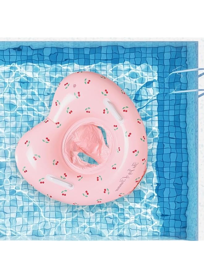 KASTWAVE Pool Float Rings Portable Heart Shaped Inflatable Swimming Seat With Handles | Blow Up Baby Swim Tube For Age 6+ Months Water Play Accessory For River Lake - Image 5