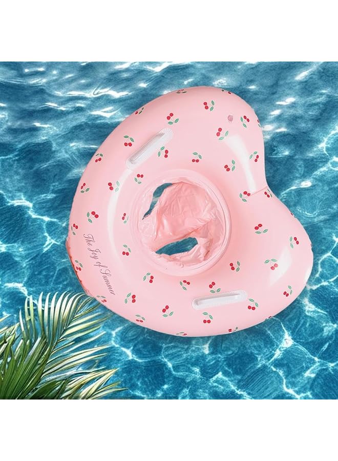KASTWAVE Pool Float Rings Portable Heart Shaped Inflatable Swimming Seat With Handles | Blow Up Baby Swim Tube For Age 6+ Months Water Play Accessory For River Lake - Image 4