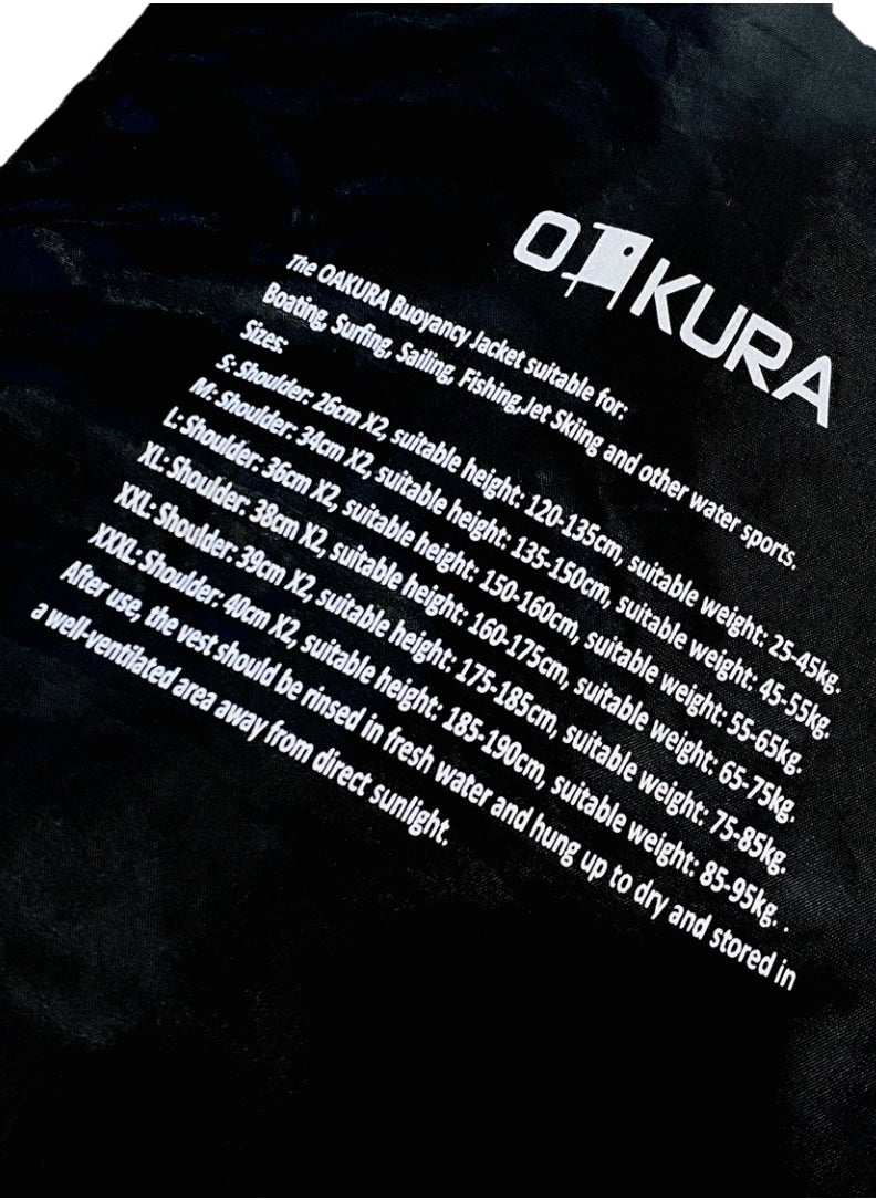 oakura - J04 Life Jacket Premium Buoyancy Vest For Adults And Kids Adjustable Fit, Available In 3 Different Mesmerizing Colors And 5 Different Sizes - Image 1