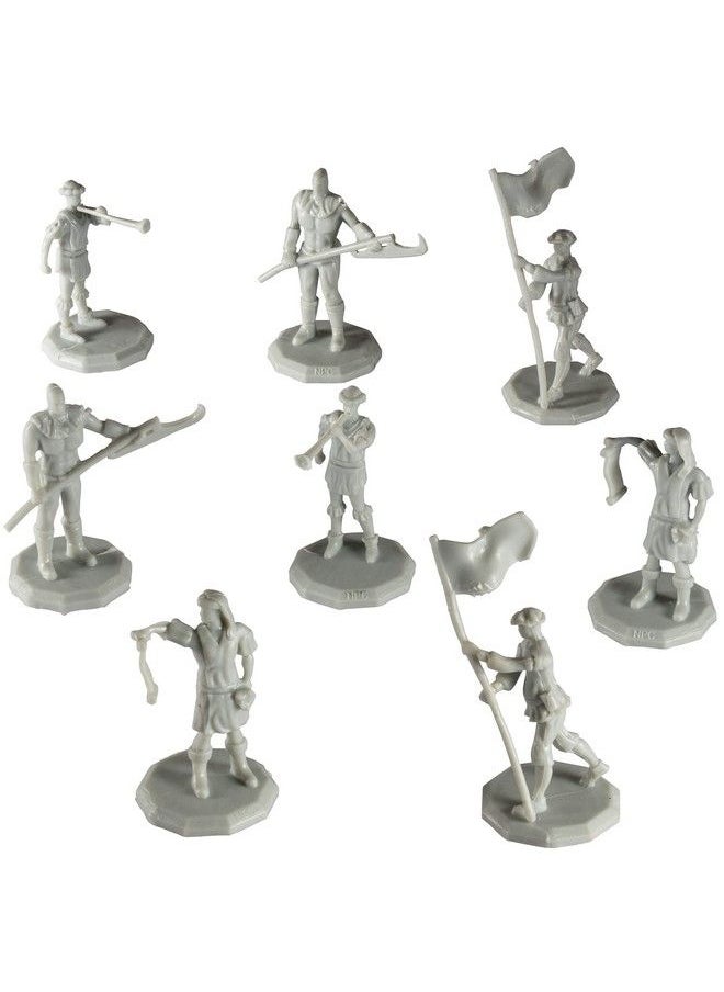 Monster Protectors - Monster Townsfolk Mini Fantasy Figures 8Pc Authority Figures Non Player Character Npc Miniatures 1" Hexsized Compatible W/Dnd Dungeons And Dragons Pathfinder & All Rpg Tabletop Games - Image 1