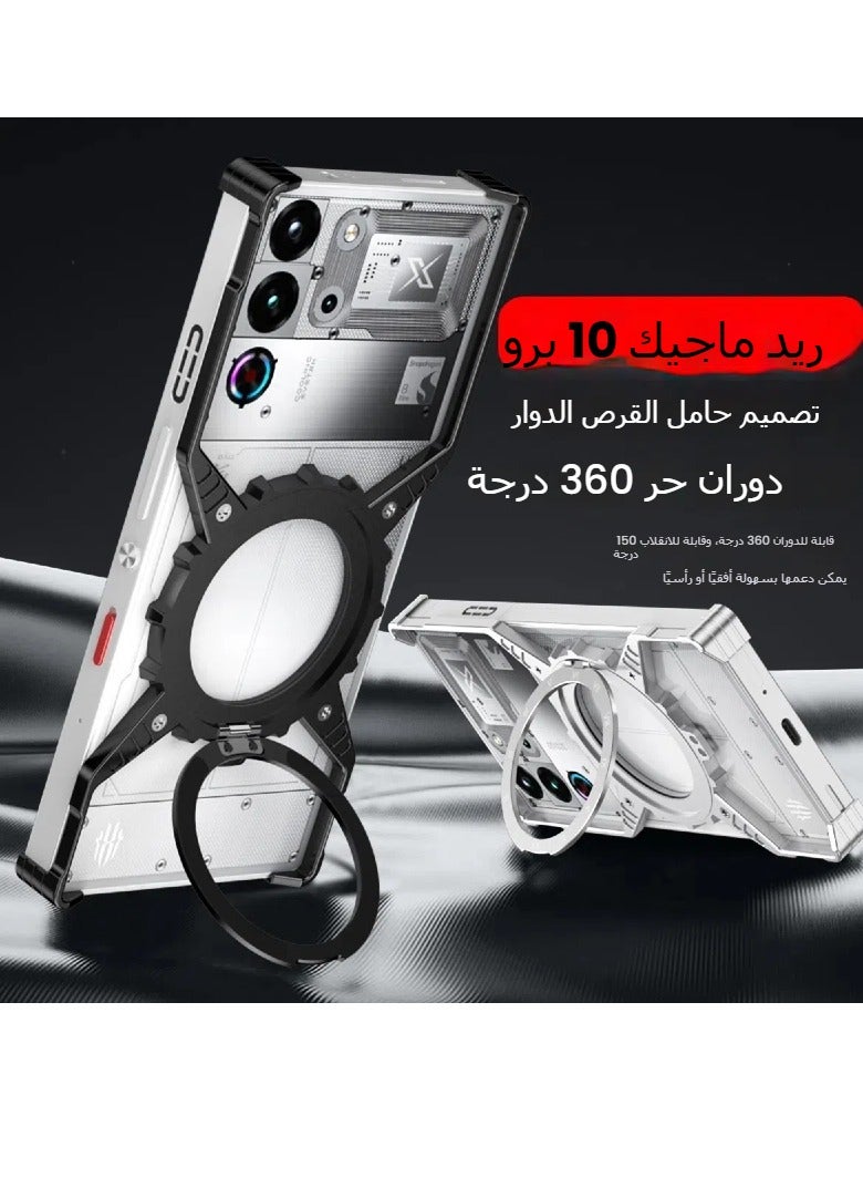 تنطبق على الشياطين الحمر 10PRO / 10PRO + المعادن X- نوع حالة الهاتف المحمول ، شفط المغناطيسي مضيئة والعتاد قوس ، بلا حدود المضادة-- إسقاط الغطاء - Image 2