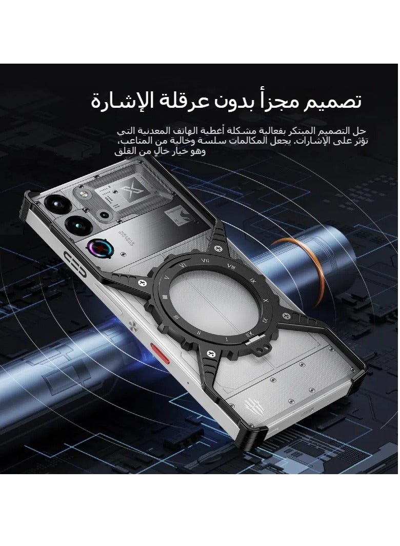 تنطبق على الشياطين الحمر 10PRO / 10PRO + المعادن X- نوع حالة الهاتف المحمول ، شفط المغناطيسي مضيئة والعتاد قوس ، بلا حدود المضادة-- إسقاط الغطاء - Image 3