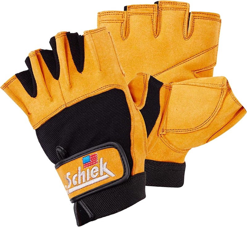 Schiek Sports Schiek Sport Model 415 Power Lifting Fingerless Gloves - Durable Weight Lifting Grip Gloves - Image 1