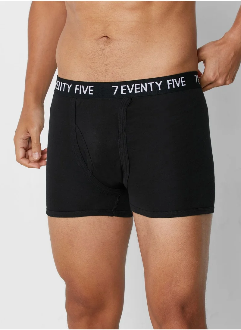 Seventy Five Basics 12 Pack Waist Band Trunks With Antibacterial Finish