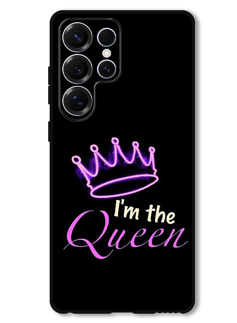 Theodor Protective Case Anti Scratch Shock Proof Bumper Cover For Samsung Galaxy S25 Ultra I Am The Queen - Image 1