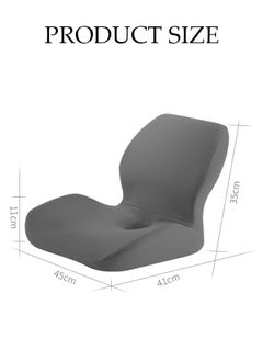 DUNISO Lumbar Support Seat Cushion Memory Foam Pillow Set Ergonomic Sitting Pad Non-Slip Coccyx Orthopedic Lower Back Pillow with Washable Breathable Cover for Tailbone Pain Sciatica Relief Office Desk Chair  - Image 4