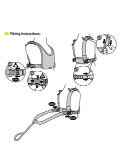 Clippasafe Padded Harness And Reins - Lion Motif  - Image 3