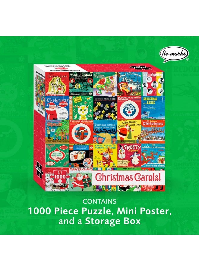 Re-marks Christmas Carols Puzzle, Collage Puzzle for All Ages, 1000-Piece Holiday Puzzle - Image 2