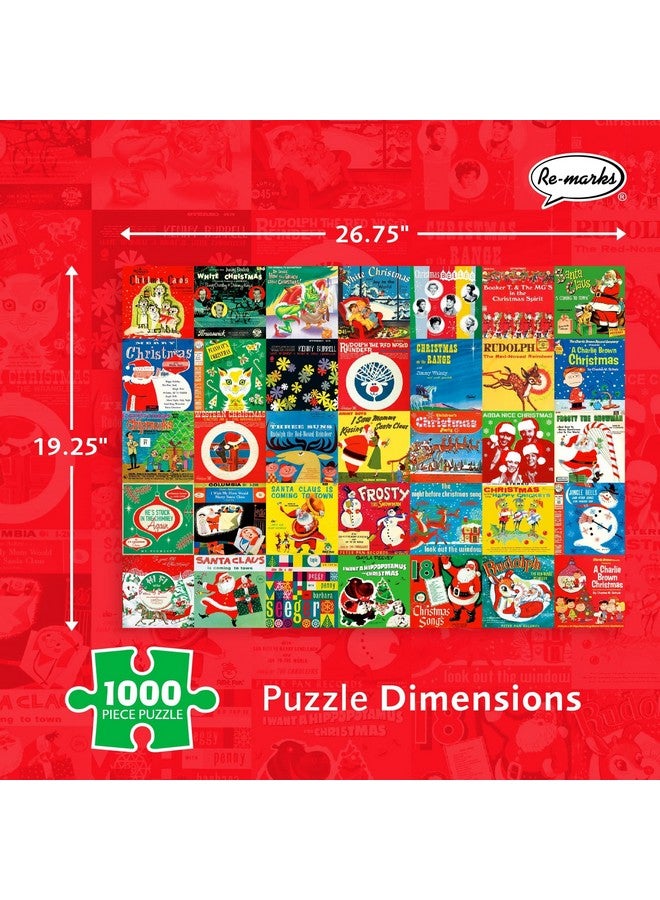 Re-marks Christmas Carols Puzzle, Collage Puzzle for All Ages, 1000-Piece Holiday Puzzle - Image 3