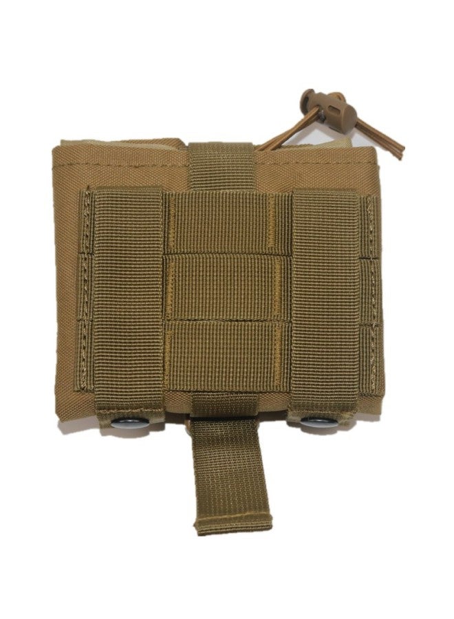 Generic Outdoor Tactical Foldable Small Trash Bag Multi-Functional Waist Bag For Camping And Outdoor Sports Nylon Material Unisex-Color:Mud-Capacity:Small Capacity  - Image 3