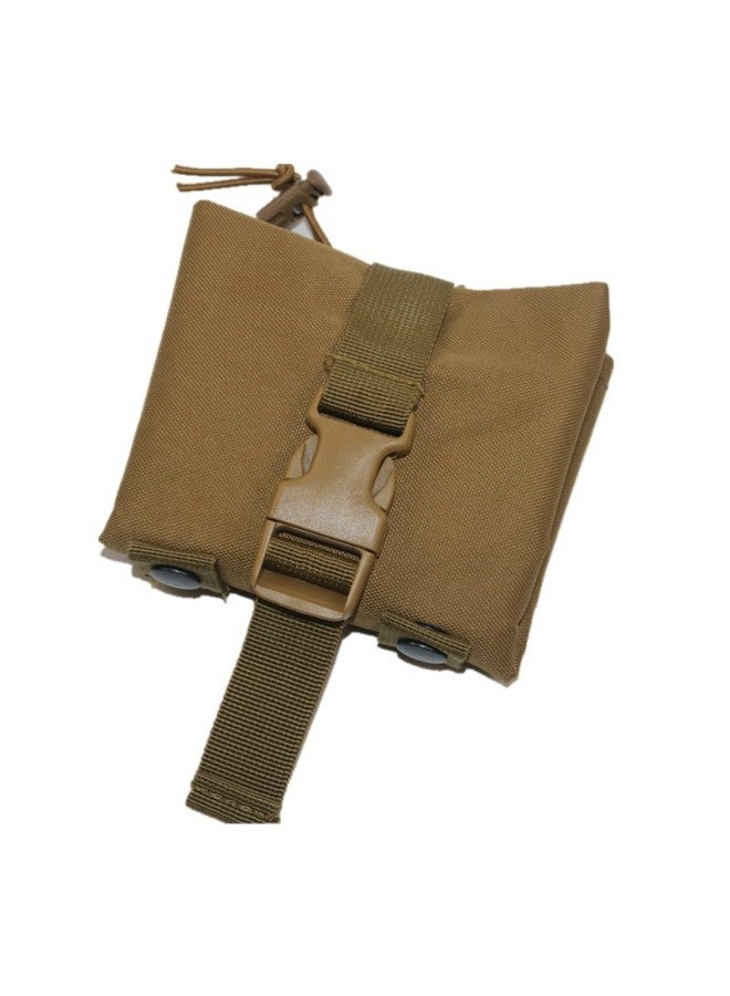 Generic Outdoor Tactical Foldable Small Trash Bag Multi-Functional Waist Bag For Camping And Outdoor Sports Nylon Material Unisex-Color:Mud-Capacity:Small Capacity  - Image 4