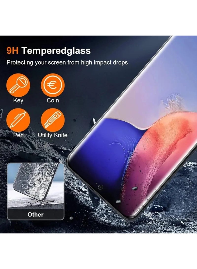 2 PCS Tempered Glass for HONOR X9b 5g Screen Protector, Comfortable Touch Feeling,Easy Install, High Responsive Anti-scratch Anti-drop Anti-fingerprint Phone Display Cover Accessory - Image 3