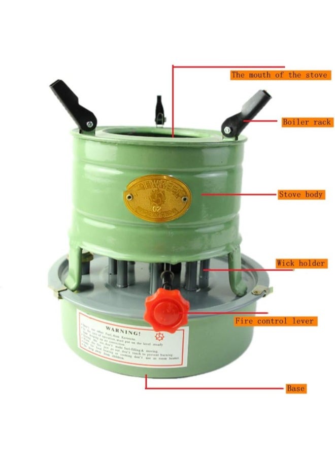 silvercnc - Outdoor Cooking Stove Kerosene Stove Burner Camping Hiking - Image 1