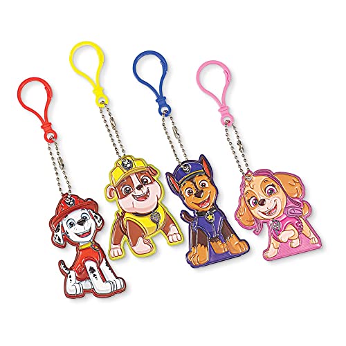 amscan Paw Patrol Adventures Puffy Vinyl Keychains 2 12 x 2 8 Pcs - Image 1
